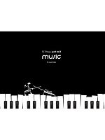 Тетрадь для нот  8л. А4 Проф-Пресс "Клавиши на чёрном" 08-0739 (альбомная) цв.мел.обл.