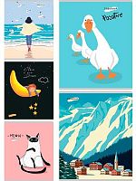 Тетрадь 48л. (клетка) Проф-Пресс Collezione "Микс -114" 48-3240 цв.мел.обл.,пена,асс.