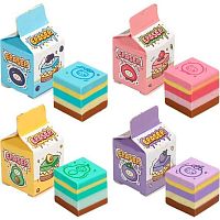 Ластик deVENTE "So Sweet" 8030521 в форме куба,синт.кауч.,20*20*20мм,индив.уп.