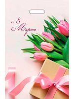 Пакет выруб. Миленд 30*20см "С 8 Марта" ПИ-8303 30мкм