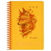 Скетчбук А5  40л. BG спираль "Neon. Orange" 59316 маркерн.бум.,120г/м2