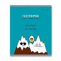 Тетрадь предм. 48л. СВЕТОЧ "Большая перемена-География" Т280 (01814) выб.лак (клетка)
