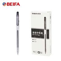Ручка гелевая авт. BEIFA  GPF0067BK чёрная,0,5мм,мягк.письмо
