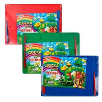 Доска для лепки А4 ПЧЕЛКА ДЛ-02 цв.,2стека,отдел. д/пластилина