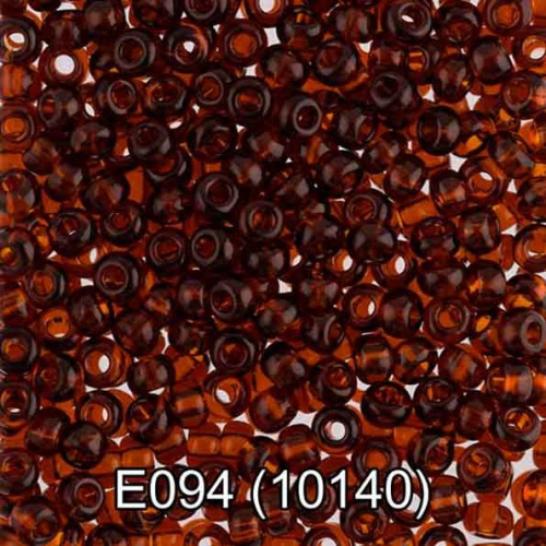 Бисер GAMMA круглый 5 10/0 2,3мм 5гр. 1-й сорт E094 тёмн.-коричневый ( 10140 )