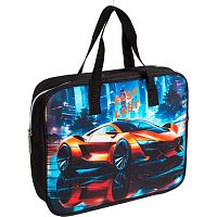 Сумка-планшет А4 deVENTE "Fast Or Last" 8056506 текстил.,с расш.8см,удлин.ручки 28см