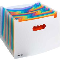 Папка 25отд. deVENTE 3078418 А4,белая,с цв.раздел.,700мкм,индексы