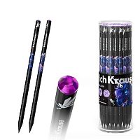 Карандаш ч/гр. EK "Black Unicorn" 62764 HB,кругл.