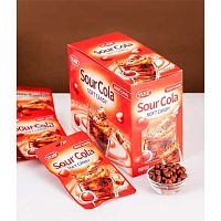 Леденцы кислые мягкие  12гр. Cola Soft Candy "Кола" 9070515 пластик.пакет,подвес (DeV)