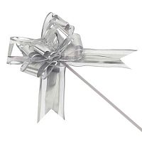 Бант-Бабочка 50мм КОКОС 242713 серебро