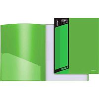 Папка с вкладышами/ 40 deVENTE А4 "Juicy" 3105704 салатовая 450мкм фактура "песок" непрозр.