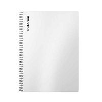 Тетрадь 80л. (клетка) А4 EK пластик.обл. спираль "Candy серебряный перламутр" 54169