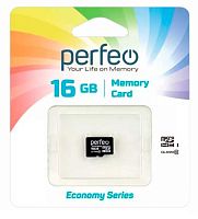 Карта памяти microSD16Гб Perfeo class 10 без адапт.