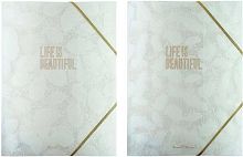 Папка на резинке А4 BV "Листочки. Пёрышки" 14-039, 2в.