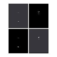 Тетрадь 48л. (клетка) BG "Monocolor. Black. Concise" 12234 soft-touch лам.,тисн.фольг.