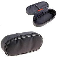 Пенал-косметичка ПЧЕЛКА 210*85*50 К-6 "Серый" жёсткий,ткань