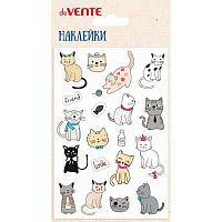 Набор многоразовых наклеек deVENTE "Кошечки" 8002459 puff,объёмные,10*15см