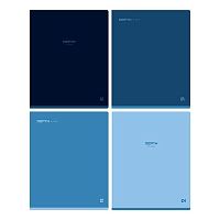 Тетрадь 48л. (клетка) BG "Monocolor. Blue" 11854 soft-touch лам.