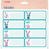 Наклейки д/тетрадей deVENTE "Little Rabbit" 8066602 (8шт) 40*96мм