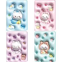 Записная книжка B6  96л. deVENTE "Kitty" 2052305 цв.асс.,кож.зам.,порол.,тисн.,отсрочка