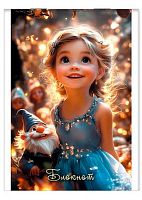 Блокнот А6  32л. АППЛИКА "Сказочная девочка" С0100-303 мел.обл.,клетка