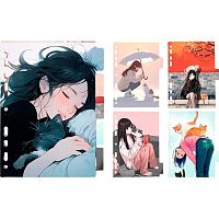 Разделитель листов картон. А5 deVENTE "Korean Story" 3051538 лам.мел. с рис. (5шт.)