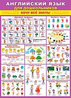 0.0-02-519 Плакат А2 "Английский язык д/дошкольников" (МО)