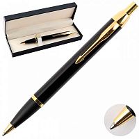 Ручка подар. авт. шар. Fiorenzo 183692 синяя,1,0мм,чёрн.корп.с золот.,подар./к