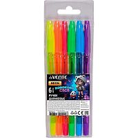 Набор шар. ручек  6цв. deVENTE "Korokoro" 5073514 п/прозр.корп.,0,7мм,блист.