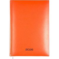Ежедневник 2026г. А5 168л. ATTOMEX тв.обл. б/в "Even" 2332649 оранж.,бел.бум.,поролон