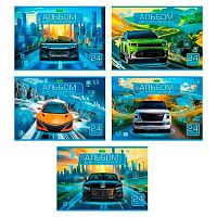 Альбом для рис.24л. ХАТ "Автомир" обл.офс.бум,на скобе,асс.