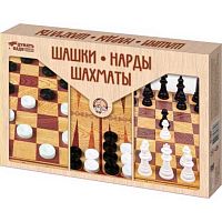 Игра настольная Десятое королевство "Шашки, нарды, шахматы" большие 03872