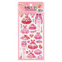 Наклейка декор. 10*22 "Одень куклу 1" Р22072-2 Ткн1001-1