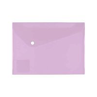 Папка-конверт на кнопке А5 Expert Complete "Trend "Pastel" EC21017217 лиловый,180мкм,диагональ