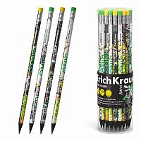 Карандаш ч/гр. пластик. с ласт. EK "Dino Hobby" HB 62774 трёхгр.