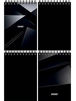 Блокнот А6  40л. Проф-Пресс спираль "В чёрном цвете" Б40-9342 цв.мел.обл.,клетка,асс.