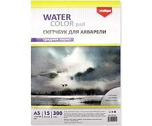 Скетчбук А5  15л. INTELLIGENT DD-221 акварел.бум.,среднезернистая,300гр/м