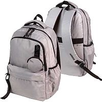 Рюкзак подростковый deVENTE "Street Style" 7036515 серый,нейлон,уплотн.спинка,48*31*17см