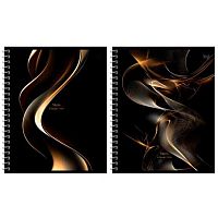 Тетрадь 48л. (клетка) BG спираль "Чёрная коллекция" 08790 soft-touch лам.,тисн.фольг.,асс.