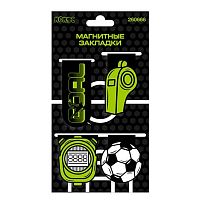 Закладки магнитные КОКОС "Goal" (4шт) 260666 картон,25*55мм