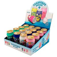 Точилка с контейнером 1отв. с ласт. CENTRUM "Жестяная банка" 77250 асс.