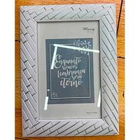 Фоторамка 15*20см "Флоренция" серая,пластик 640-1170