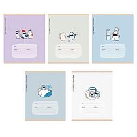 Тетрадь 18л. (клетка) ПЗБФ "Акульчики" 011757  выб.уф-лак,брайль,асс.