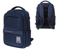 Рюкзак ХАТ PRO "Navy" NRk_12116 полиэстер,43*31,5*14,5см,2отд.,4карм.,USB-выход