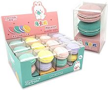 Ластик INTELLIGENT TOCHAIN "Macaron" DI-683 (2шт) фигурн.,27*27*15мм,ПВХ-уп.,асс.