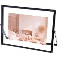 Фоторамка 10*15см "Чёрный стиль" 640-1291 гориз.,метал.