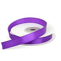 Лента 1,2см*22,85м атласная тёмно-сиреневая Микрос ч17963
