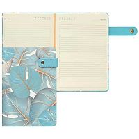 Ежедневник н/д А5 168л. Fiorenzo кож.зам. "Тропические листья" 253048 поролон,зол.срез,на кнопке