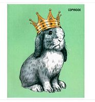 Тетрадь 48л. (клетка) АТ "Кролики" 120007 выб.твин лак,мел.карт.