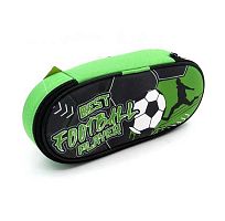 Пенал-косметичка ПЧЕЛКА 210*85*50 К-61 "Планета футбола" жёсткий,печать на ткани